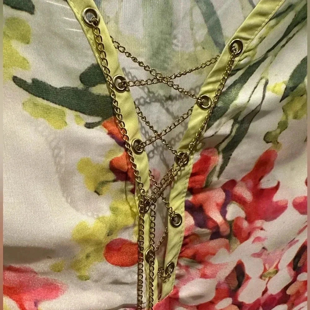 Bano floral mini dress size 1 - Picture 8 of 10